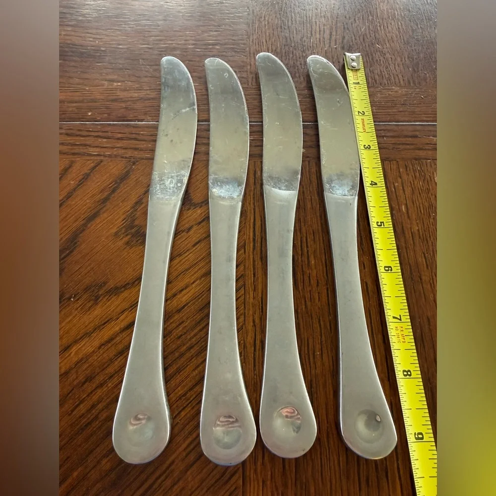Robert Welch Satin Glossy Dot 15 Pc. Pendulum Stainless Flatware Lot